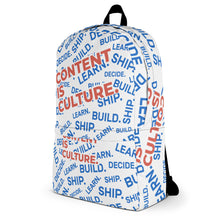 Load image into Gallery viewer, 'Content is Culture' Backpack