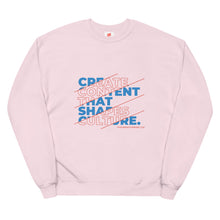 Load image into Gallery viewer, 'Create Content That Shapes Culture' Sweatshirt (Unisex)