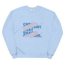 Load image into Gallery viewer, &#39;Create Content That Shapes Culture&#39; Sweatshirt (Unisex)
