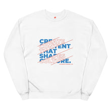 Load image into Gallery viewer, &#39;Create Content That Shapes Culture&#39; Sweatshirt (Unisex)
