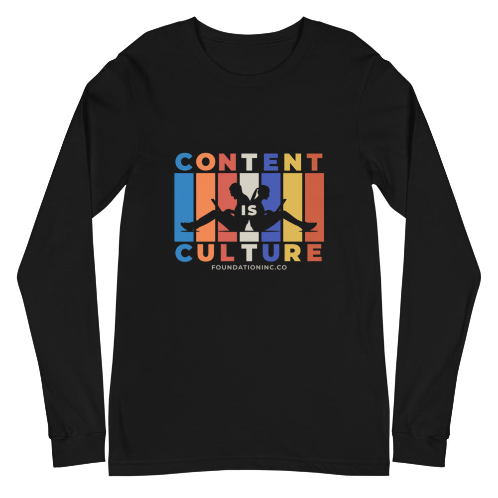 'Content is Culture' Grind Time Long Sleeve (Unisex)